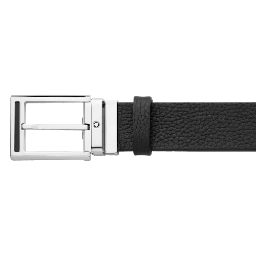 Cinto Montblanc Black Casual Belt