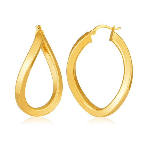 Brinco argola de ouro amarelo - 18k 