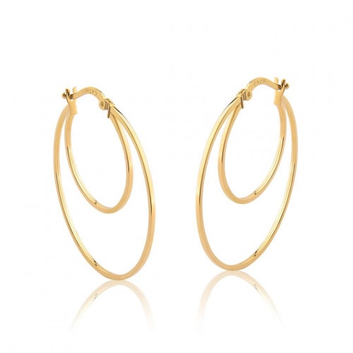 Brinco argola de ouro amarelo - 18k