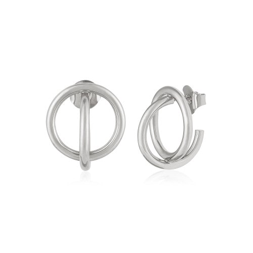 Brinco de ouro branco - 18k 