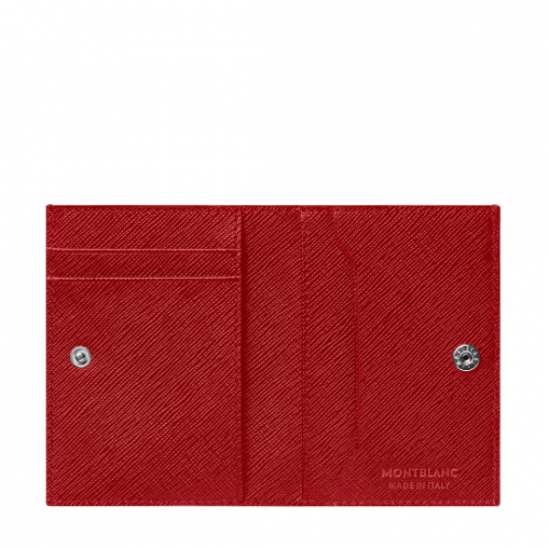 Minicarteira Montblanc Sartorial 4cc -Vermelho