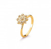 Anel ouro amarelo 18k com diamantes-1