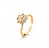 Anel ouro amarelo 18k com diamantes-1