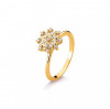 Anel ouro amarelo 18k com diamantes-1