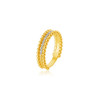 Anel de ouro amarelo 18k com 0,095 ct de Diamantes