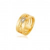 Anel de ouro amarelo com Diamantes - 18k 