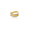 Piercing de ouro amarelo 18k com  Diamantes