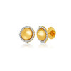 Brinco de ouro amarelo 18k com Diamantes