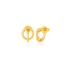 Brinco de ouro amarelo 18k menor