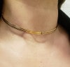 Gargantilha choker de ouro com diamantes-2