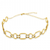 Gargantilha Choker de Ouro Amarelo 18K com Diamantes