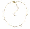 Choker de ouro 18k com pérolas-1