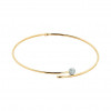 Gargantilha choker de ouro 18k bola com brilhantes-1