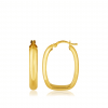 Brinco argola grande de ouro amarelo 18k 