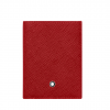 Minicarteira Montblanc Sartorial 4cc -Vermelho