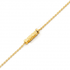 Pulseira de ouro amarelo sorte-1