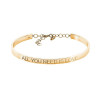 Pulseira ouro amarelo 18k "All you need is love"  - 1