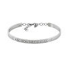 Pulseira ouro branco 18k com escrita All you need is love-1