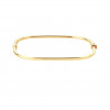 Pulseira de ouro amarelo 18k retangular-1