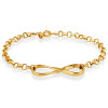 Pulseira de ouro 18k feminina Infinito-1