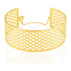 Pulseira tipo bracelete de ouro amarelo 18k 