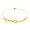 Pulseira de ouro amarelo 18k com 0,10 ct de Diamantes