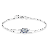 Pulseira de olho grego ouro 18k safira com diamantes -1