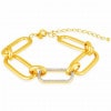 Pulseira de ouro amarelo com Diamantes - 18k 