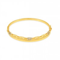 Pulseira de Ouro amarelo com Diamante - 18k